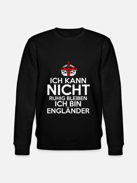 England Engländer Englisches - Stanley/Stella Unisex Bio-Sweatshirt CHANGER  - Schwarz