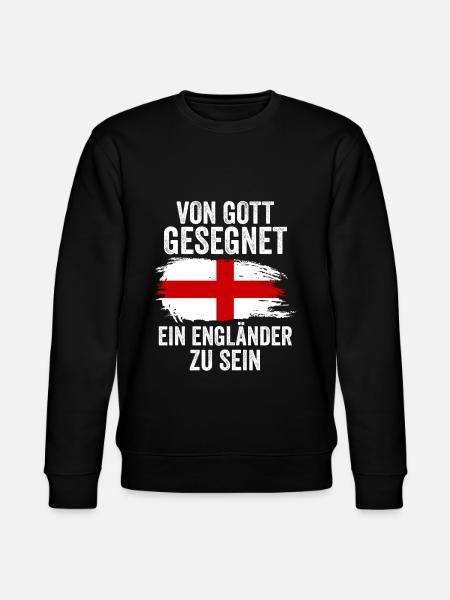 England Engländer Englisches - Stanley/Stella Unisex Bio-Sweatshirt CHANGER  - Schwarz