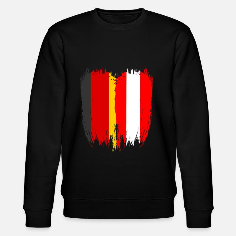 Germany Flag Austria - Stanley/Stella CHANGER Unisex Organic Sweatshirt - black