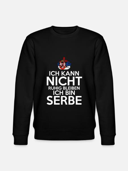Serbien Serbe Serbisches - Stanley/Stella Unisex Bio-Sweatshirt CHANGER  - Schwarz