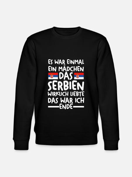 Serbien Serbe Serbisches - Stanley/Stella Unisex Bio-Sweatshirt CHANGER - Schwarz