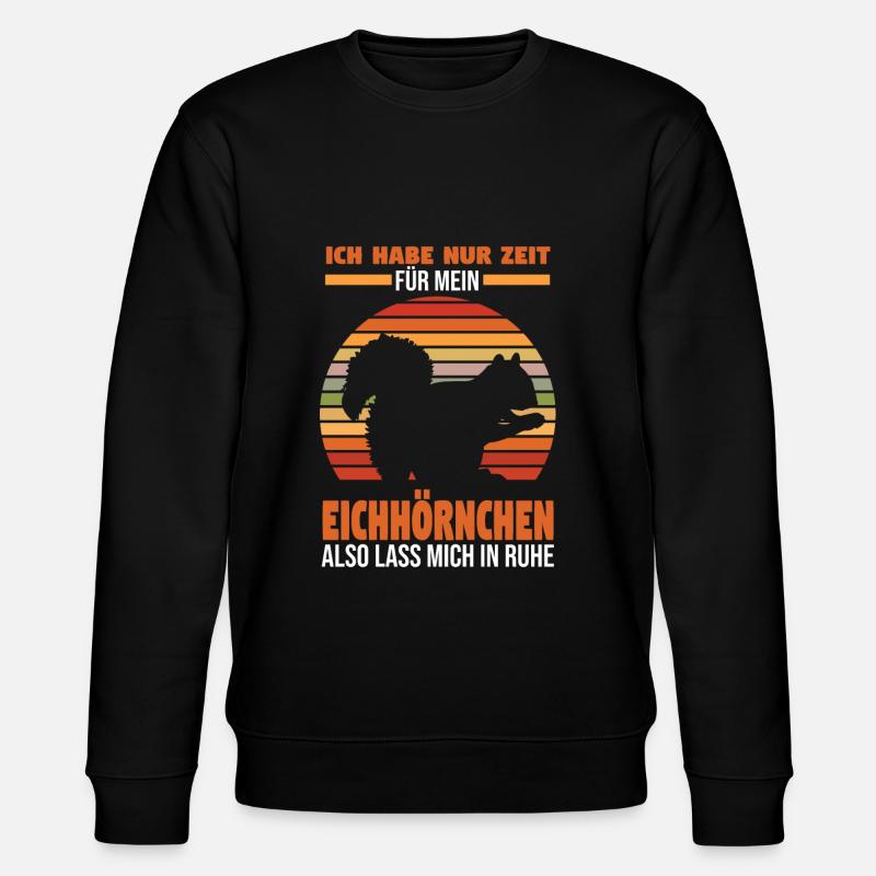 Erdmännchen - Stanley/Stella Unisex Bio-Sweatshirt CHANGER  - Schwarz