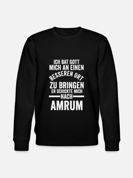 Nordsee Amrum - Stanley/Stella Unisex Bio-Sweatshirt CHANGER - Schwarz