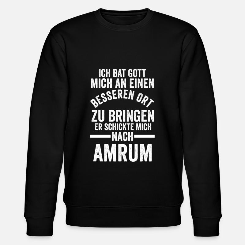 Nordsee Amrum - Stanley/Stella Unisex Bio-Sweatshirt CHANGER  - Schwarz