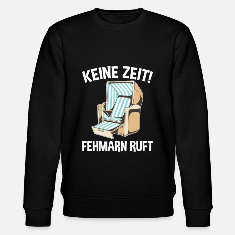 Ostsee Fehmarn - Stanley/Stella Unisex Bio-Sweatshirt CHANGER  - Schwarz