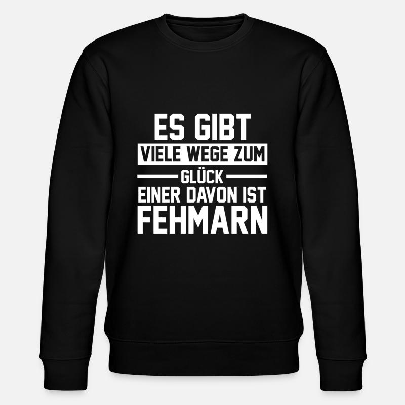 Ostsee Fehmarn - Stanley/Stella Unisex Bio-Sweatshirt CHANGER  - Schwarz