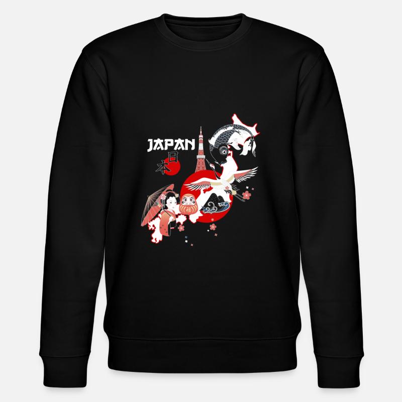 Cool Japan Tradtions Design - Stanley/Stella CHANGER Unisex Organic Sweatshirt - black