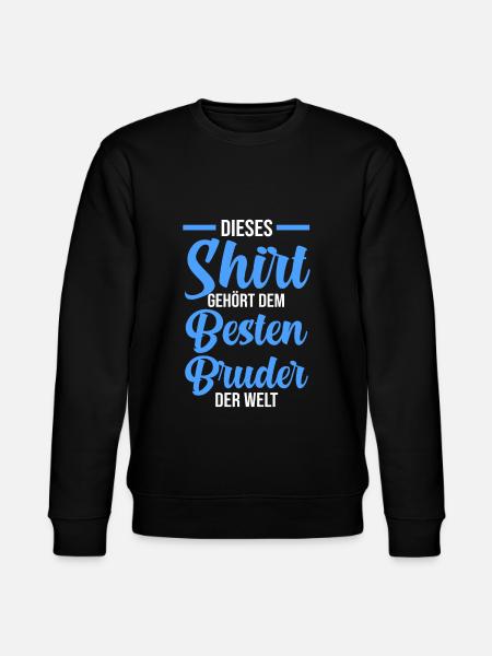 Bester Bruder der Welt - Stanley/Stella Unisex Bio-Sweatshirt CHANGER - Schwarz
