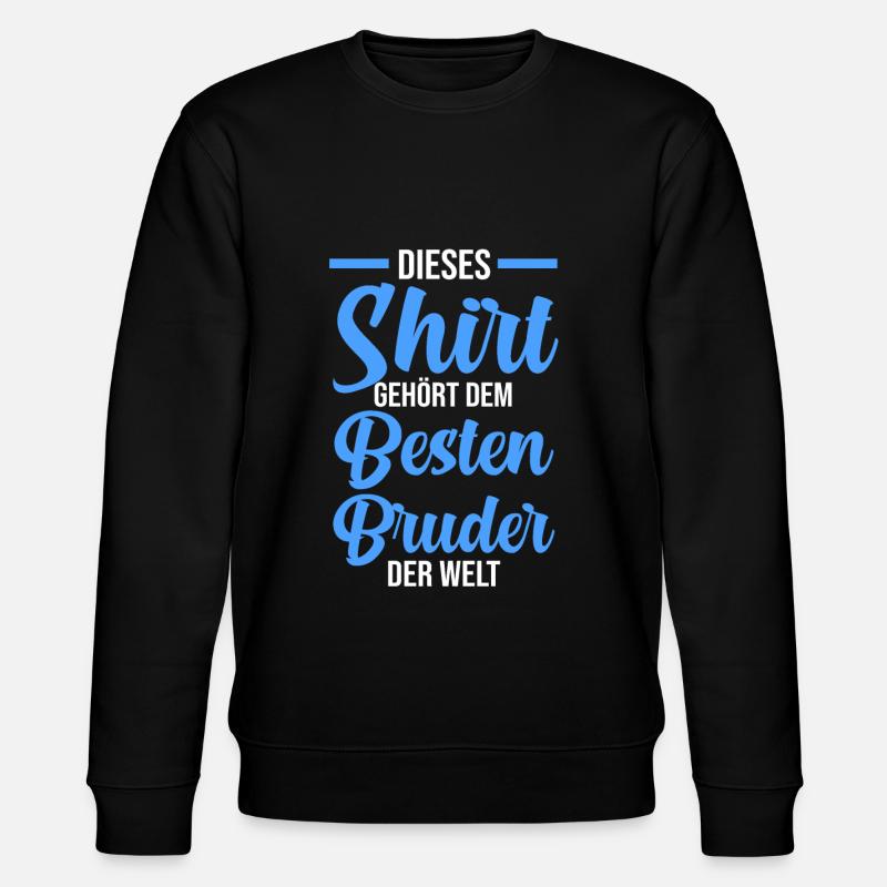 Bester Bruder der Welt - Stanley/Stella Unisex Bio-Sweatshirt CHANGER - Schwarz