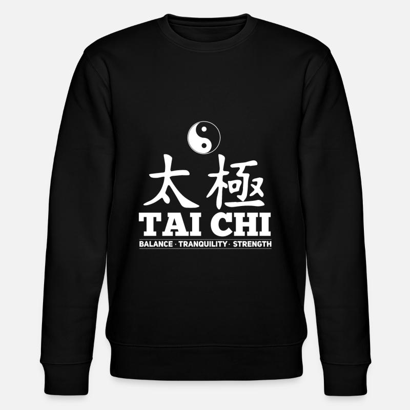 Tai Balance Tranquility Strength - Stanley/Stella CHANGER Unisex Organic Sweatshirt - black