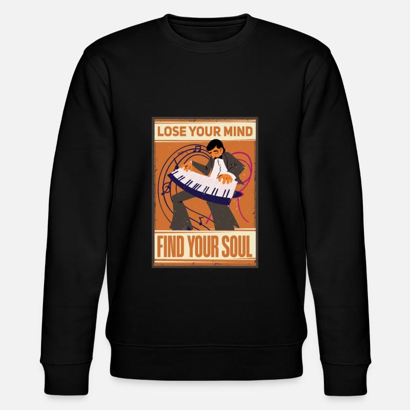 Cool Musician Saying Design - Stanley/Stella CHANGER Unisex Organic Sweatshirt - black