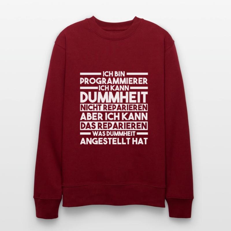 Programmieren Entwickler Coder Programmierer Stanley/Stella Unisex Bio-Sweatshirt CHANGER 