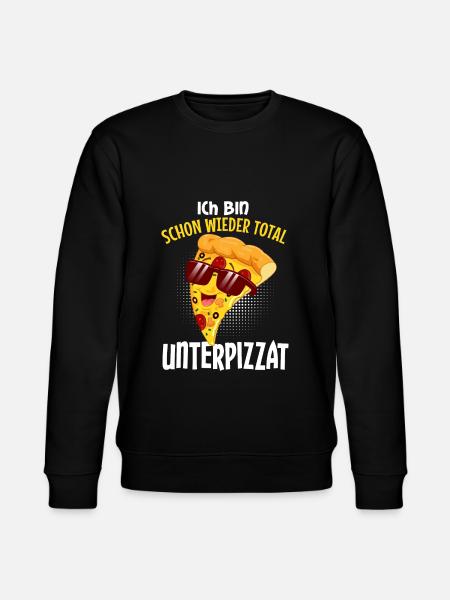 Ich bin unterpizzat - Stanley/Stella Unisex Bio-Sweatshirt CHANGER - Schwarz