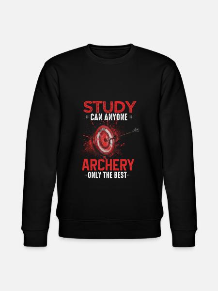 Funny Archer Shooting Motif - Stanley/Stella CHANGER Unisex Organic Sweatshirt - black