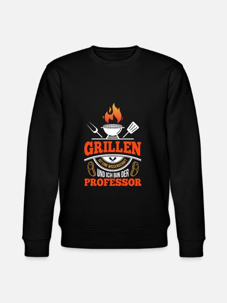 Cooler Griller Barbeque Grillen Spruch - Stanley/Stella Unisex Bio-Sweatshirt CHANGER - Schwarz