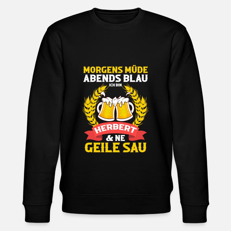 Herbert - Stanley/Stella Unisex Bio-Sweatshirt CHANGER  - Schwarz