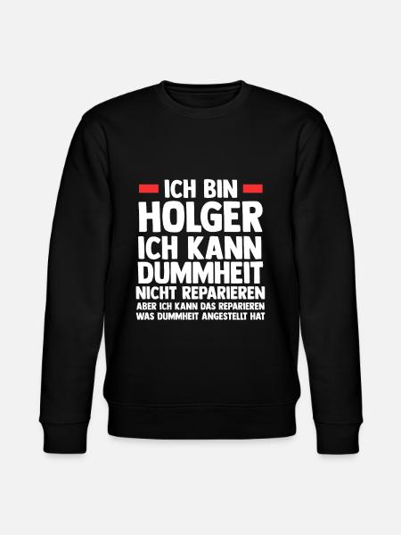 Holger - Stanley/Stella Unisex Bio-Sweatshirt CHANGER - Schwarz