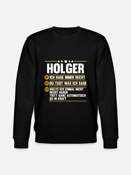 Holger - Stanley/Stella Unisex Bio-Sweatshirt CHANGER - Schwarz