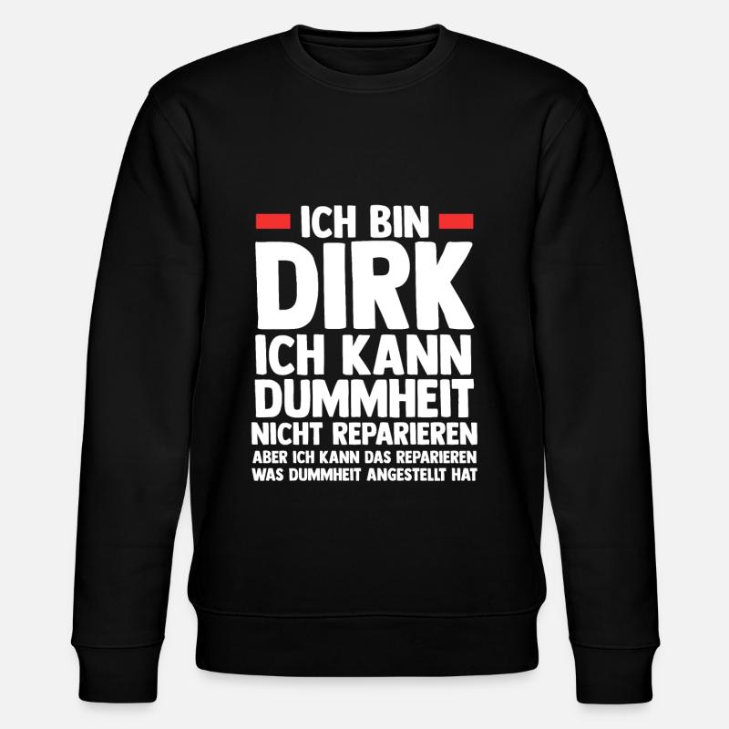 Dirk - Stanley/Stella Unisex Bio-Sweatshirt CHANGER  - Schwarz