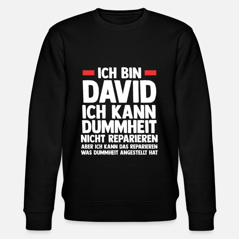 David - Stanley/Stella Unisex Bio-Sweatshirt CHANGER  - Schwarz
