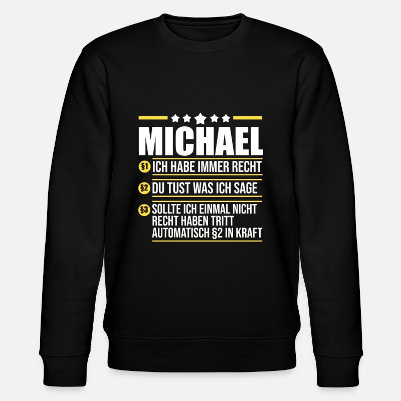 Michael - Stanley/Stella Unisex Bio-Sweatshirt CHANGER  - Schwarz