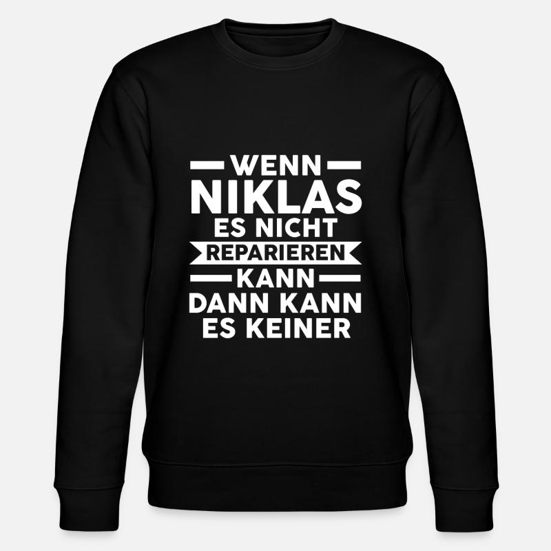 Niklas - Stanley/Stella Unisex Bio-Sweatshirt CHANGER  - Schwarz