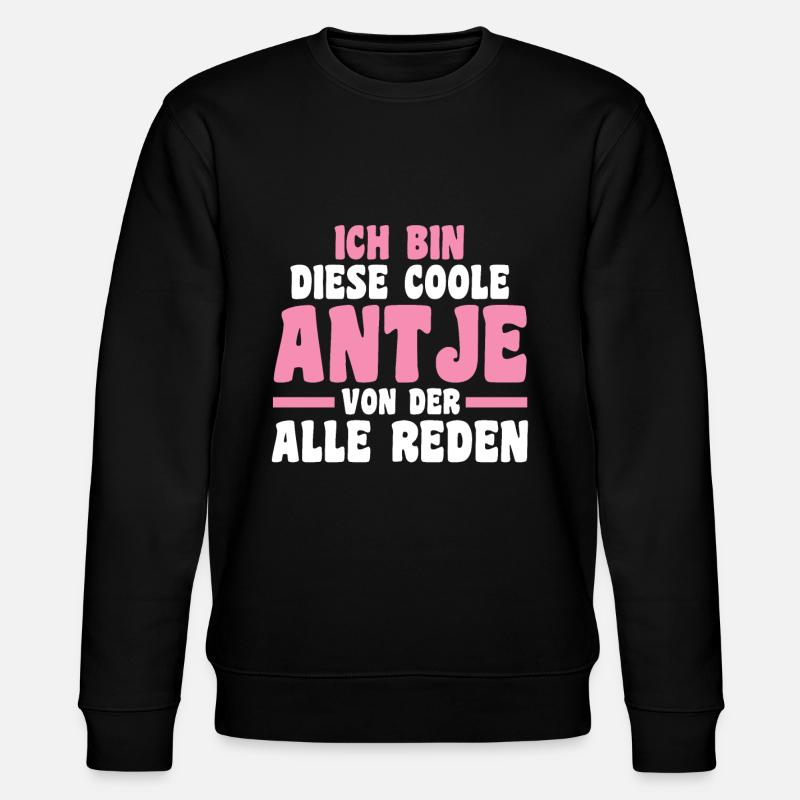 Antje - Stanley/Stella Unisex Bio-Sweatshirt CHANGER  - Schwarz
