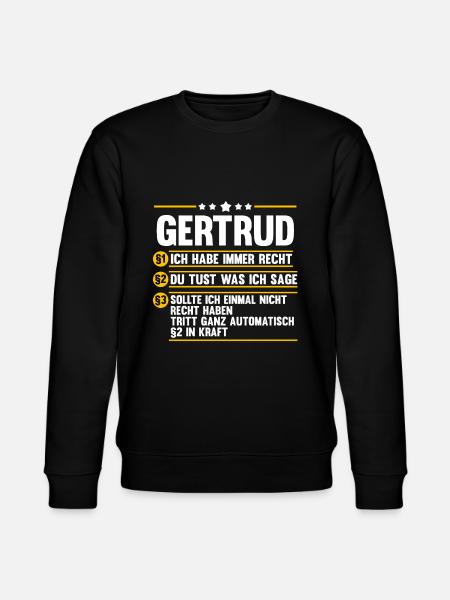Gertrud - Stanley/Stella Unisex Bio-Sweatshirt CHANGER - Schwarz