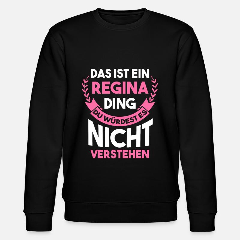 Vorname Regina - Stanley/Stella Unisex Bio-Sweatshirt CHANGER  - Schwarz