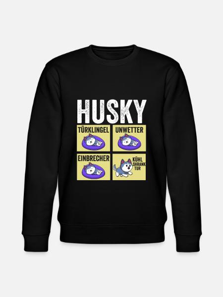 Dog Husky - Stanley/Stella CHANGER Unisex Organic Sweatshirt - black