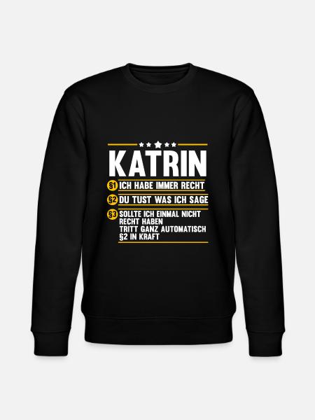 Katrin - Stanley/Stella Unisex Bio-Sweatshirt CHANGER  - Schwarz