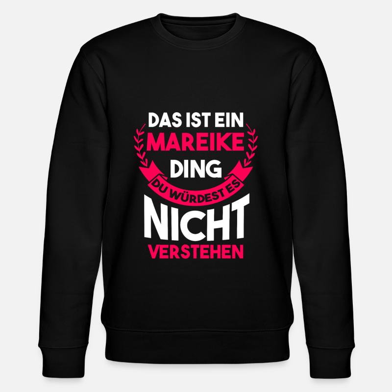 Mareike - Stanley/Stella Unisex Bio-Sweatshirt CHANGER  - Schwarz