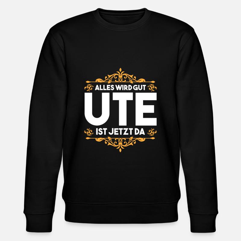 Ute - Stanley/Stella Unisex Bio-Sweatshirt CHANGER  - Schwarz