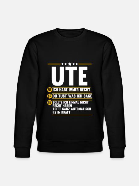 Ute - Stanley/Stella Unisex Bio-Sweatshirt CHANGER - Schwarz
