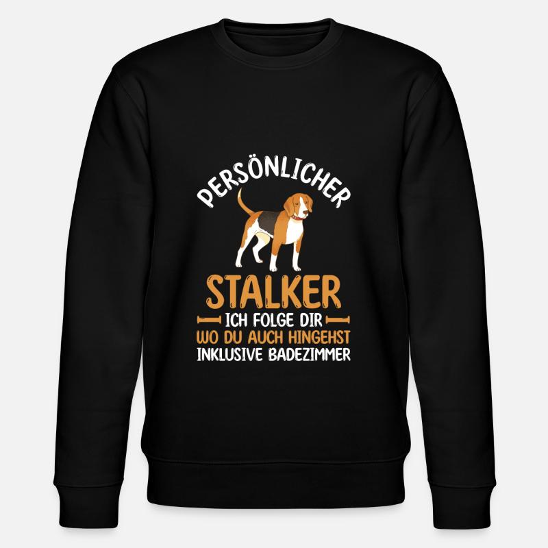 Hund Beagle - Stanley/Stella Unisex Bio-Sweatshirt CHANGER  - Schwarz