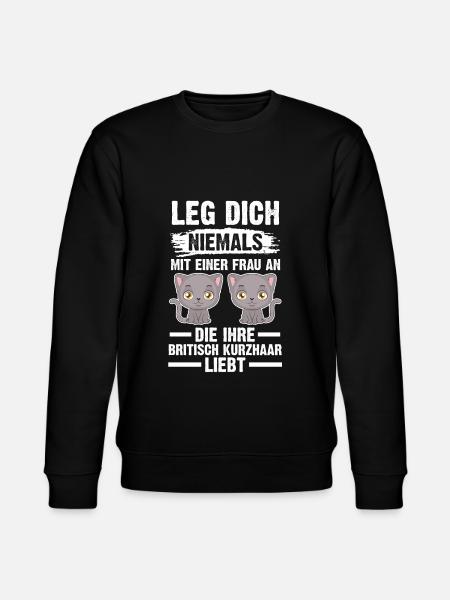 Britisch Kurzhaar Katze - Stanley/Stella Unisex Bio-Sweatshirt CHANGER - Schwarz