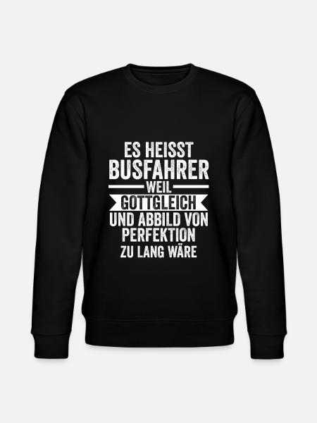 Bus Busfahrer - Stanley/Stella Unisex Bio-Sweatshirt CHANGER - Schwarz