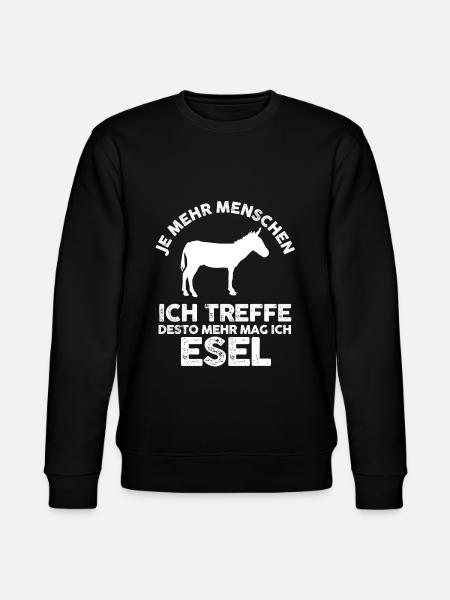 Esel - Stanley/Stella Unisex Bio-Sweatshirt CHANGER - Schwarz