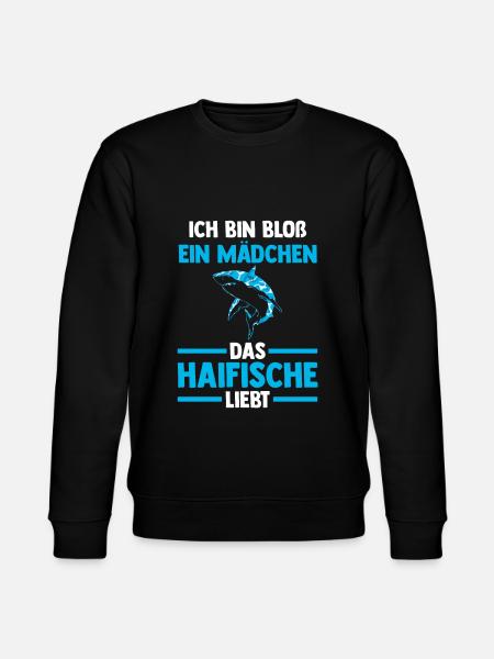 Fische Haifisch - Stanley/Stella Unisex Bio-Sweatshirt CHANGER  - Schwarz
