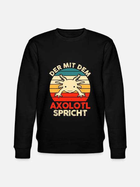 Axolotl - Stanley/Stella Unisex Bio-Sweatshirt CHANGER  - Schwarz