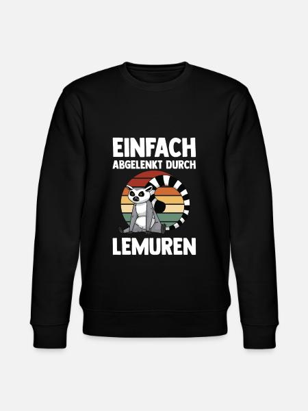 Lemur - Stanley/Stella Unisex Bio-Sweatshirt CHANGER - Schwarz