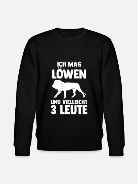 Löwe Löwen - Stanley/Stella Unisex Bio-Sweatshirt CHANGER  - Schwarz