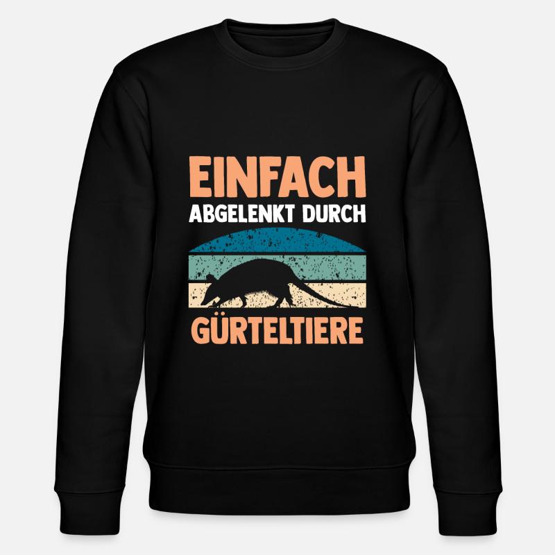 Gürteltier - Stanley/Stella Unisex Bio-Sweatshirt CHANGER  - Schwarz
