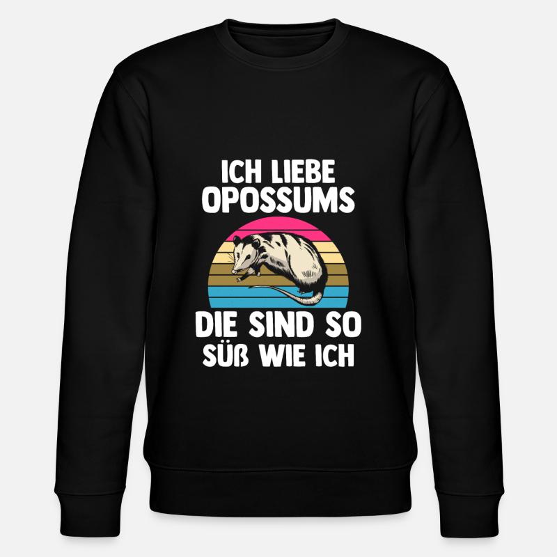 Opossum - Stanley/Stella Unisex Bio-Sweatshirt CHANGER  - Schwarz