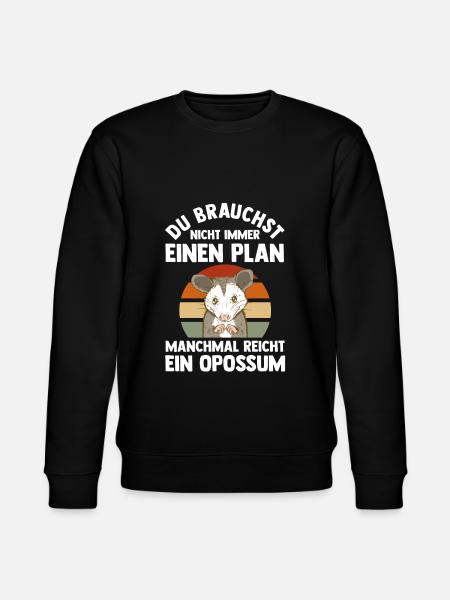Opossum - Stanley/Stella Unisex Bio-Sweatshirt CHANGER  - Schwarz
