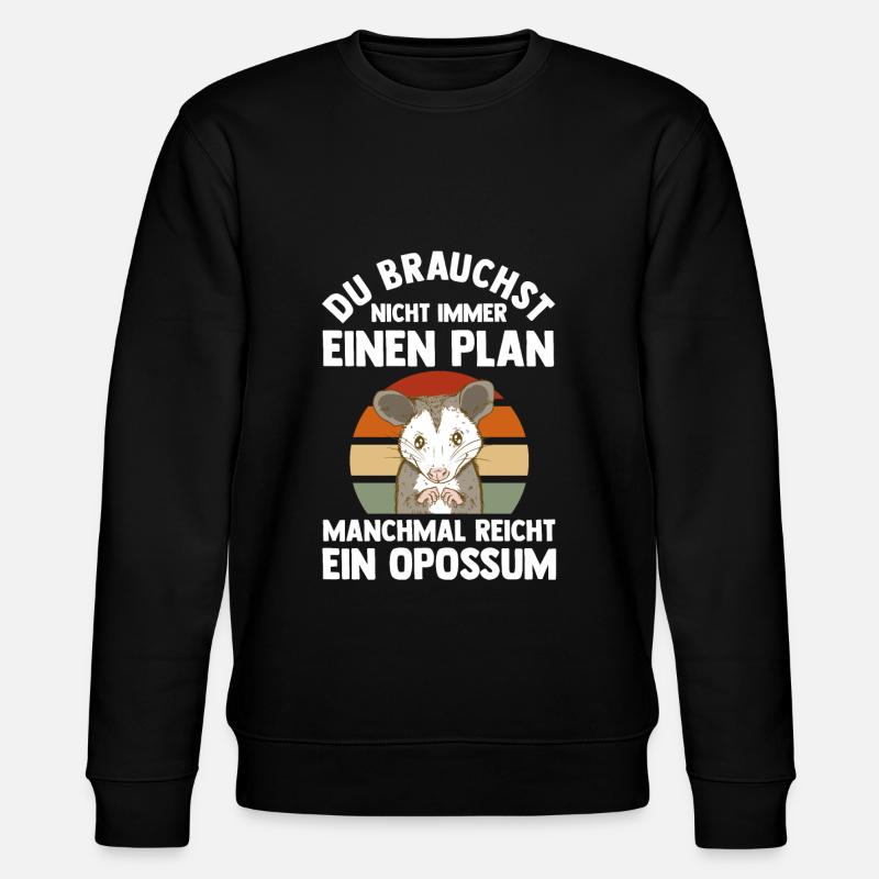 Opossum - Stanley/Stella Unisex Bio-Sweatshirt CHANGER  - Schwarz