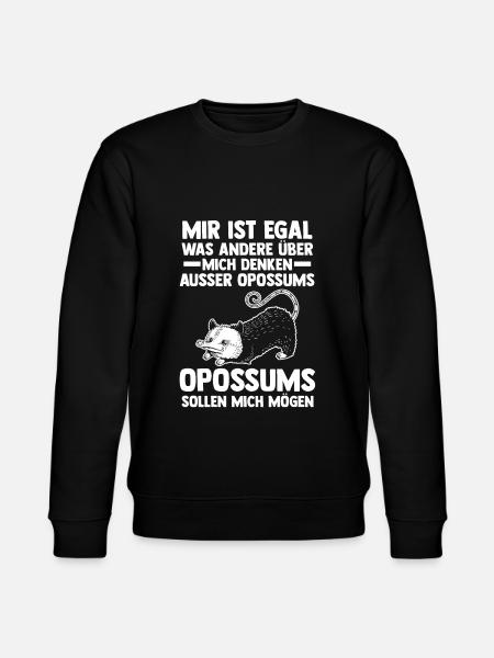 Opossum - Stanley/Stella Unisex Bio-Sweatshirt CHANGER  - Schwarz