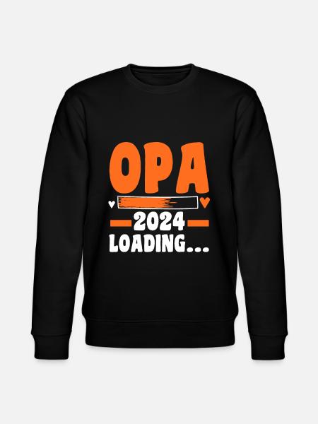 Werdender Opa 2027 - Stanley/Stella Unisex Bio-Sweatshirt CHANGER  - Schwarz