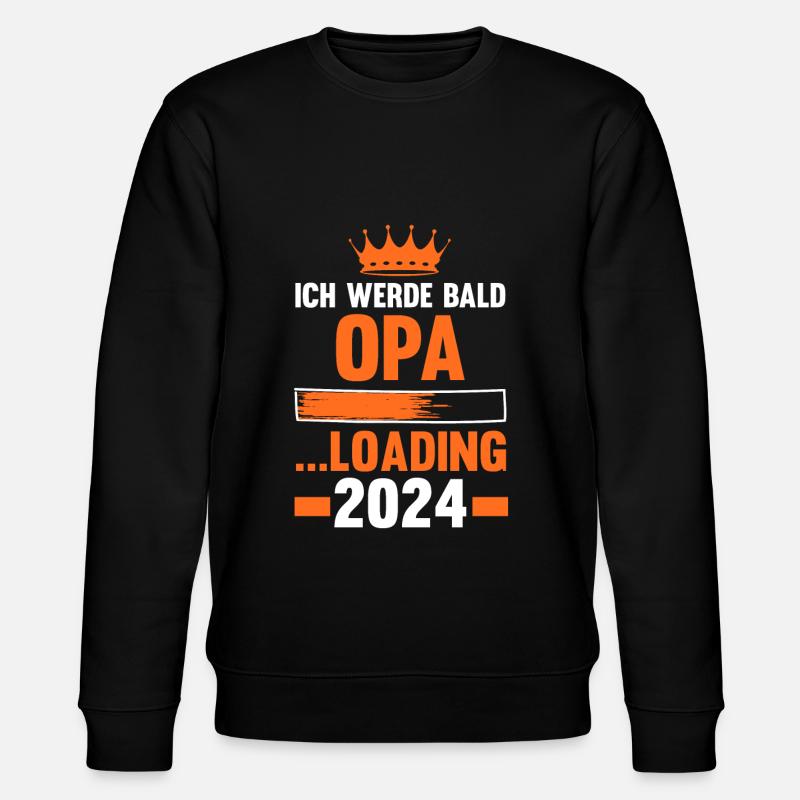 Werdender Opa 2041 - Stanley/Stella Unisex Bio-Sweatshirt CHANGER  - Schwarz
