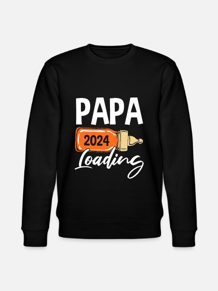 Werdender Papa 2024 - Stanley/Stella Unisex Bio-Sweatshirt CHANGER - Schwarz
